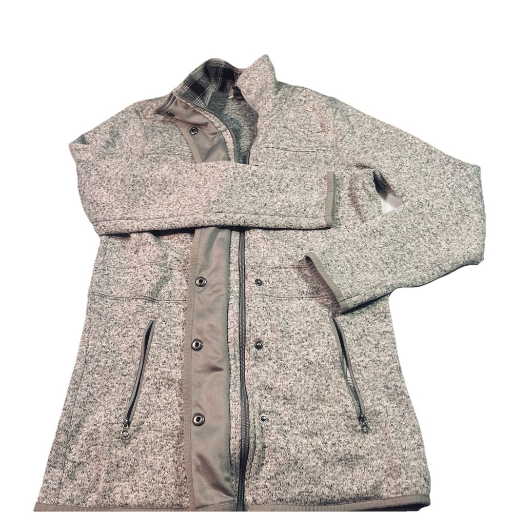 Eddie Bauer Women's Zip Up Size XS Fleece Pockets Gray‎